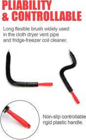 img 2 attached to 🔥 Premium GEEDAR 22 Inch Dryer Vent Brush Cleaning Kit - Effective Dryer Lint Brush and Vent Hose Cleaner