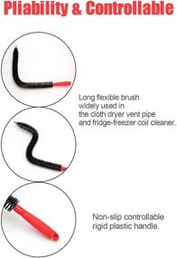 img 1 attached to 🔥 Premium GEEDAR 22 Inch Dryer Vent Brush Cleaning Kit - Effective Dryer Lint Brush and Vent Hose Cleaner