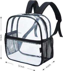 img 1 attached to 🎒 Clear Bag Daypack - Stylish See Through Backpacks for Casual Use