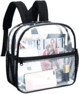 🎒 clear bag daypack - stylish see through backpacks for casual use logo