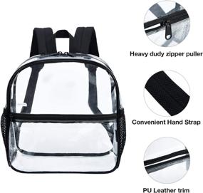 img 2 attached to 🎒 Clear Bag Daypack - Stylish See Through Backpacks for Casual Use