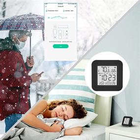 img 1 attached to WiFi Smart IR Remote Control with LCD Display + Temperature Humidity Sensor - Compatible with Alexa, Google Assistant - Monitor and Control 98%+ IR Devices for Air-Conditioners, TVs, Fans, and More - Smart Life App Integration