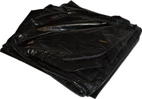 img 4 attached to 🏞️ 9x9 Heavy-Duty Black Drawstring Poly Tarp - 8-mil Thickness, Item #500998