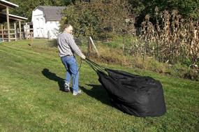 img 3 attached to 🏞️ 9x9 Heavy-Duty Black Drawstring Poly Tarp - 8-mil Thickness, Item #500998