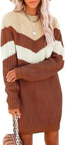 img 4 attached to PL Womens Striped Sweater Slouchy Women's Clothing and Dresses