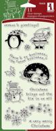 🎄 inkadinkado christmas favorite characters clear stamps: bring holiday cheer to your crafts! logo