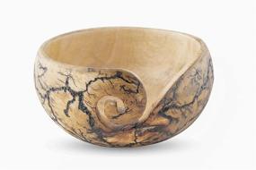 img 2 attached to 🧶 Optimized Search: GoCraft Wooden Yarn Storage Bowl for Knitting and Crochet Supplies (5.5&#34; X 3&#34;)