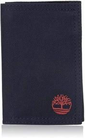 img 4 attached to 👝 Timberland Men's Navy Nylon Trifold Wallet