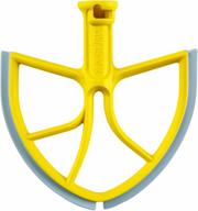 pro food service and restaurant use beater blade for kitchenaid 6-quart bowl lift mixer, yellow - original, made in usa logo