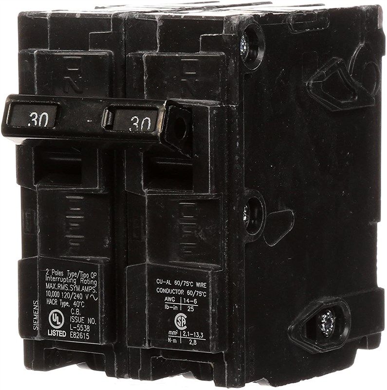q230 30 amp double circuit breaker 로고