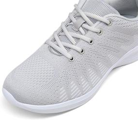 img 3 attached to JOUSEN Fashion Sneakers Knitted Lightweight