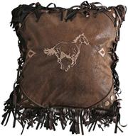 carstens jb4027 embroidered horse pillow logo