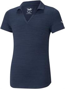 img 1 attached to Простой стиль и комфорт: PUMA Девочки Cloudspun Free Polo - высококачественная атлетическая одежда для девочек.