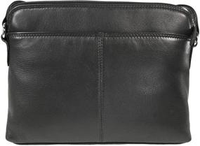 img 3 attached to CTM Womens Leather Shoulder Organizer Women's Handbags & Wallets for Shoulder Bags