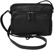 ctm womens leather shoulder organizer women's handbags & wallets for shoulder bags logo