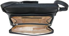 img 1 attached to CTM Womens Leather Shoulder Organizer Women's Handbags & Wallets for Shoulder Bags