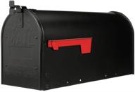 📬 gibraltar mailboxes adm16b01 admiral large post-mount mailbox in classic black - efficient and stylish letter storage solution логотип