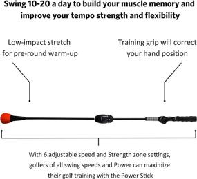 img 3 attached to 🏌️ Maximize Your Swing Power and Tempo with Asyxstar Golf Swing Trainer Aid & Warm Up Stick