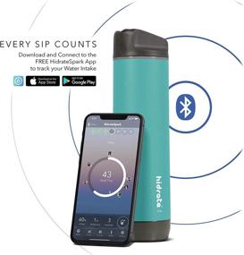 img 2 attached to 💧 The HidrateSpark STEEL Smart Water Bottle with Straw Lid: Track Water Intake, Stay Hydrated, and Get Glow Reminders