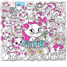 img 4 attached to 50 Pcs Marie-Cat Stickers: Waterproof Decals for Kids, Teens & Girls – Durable, Aesthetic, Trendy Stickers for Laptop, Computer, Phone