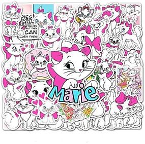 img 1 attached to 50 Pcs Marie-Cat Stickers: Waterproof Decals for Kids, Teens & Girls – Durable, Aesthetic, Trendy Stickers for Laptop, Computer, Phone