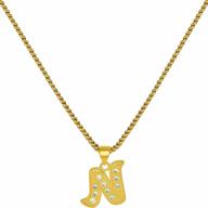 initial zirconia letter necklace plated girls' jewelry logo