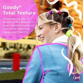 img 1 attached to 🔍 GOODY Total Texture Detangling Comb with Wide-Spaced Teeth, Maintaining Curl Definition, Hassle-Free Hair Accessories for Women & Girls, Long-Lasting for Daily and Professional Use, in Black