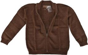 img 3 attached to 👕 Premium Handmade Taupe Alpaca Basics Sweater for Boys - Trendy Clothing and Sweaters