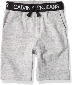 img 2 attached to Calvin Klein Waistband Heather 16 Boys' Clothing for Shorts