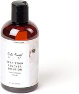 👁️ eye envy tear stain remover solution for cats, 100% natural & safe | recommended by breeders, vets, cat fanciers & groomers | with colloidal silver | remove stains from fur on persians & exotics | 8oz logo
