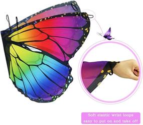 img 2 attached to 🦋 Multicolor Butterfly Costume Rainbow Pretend