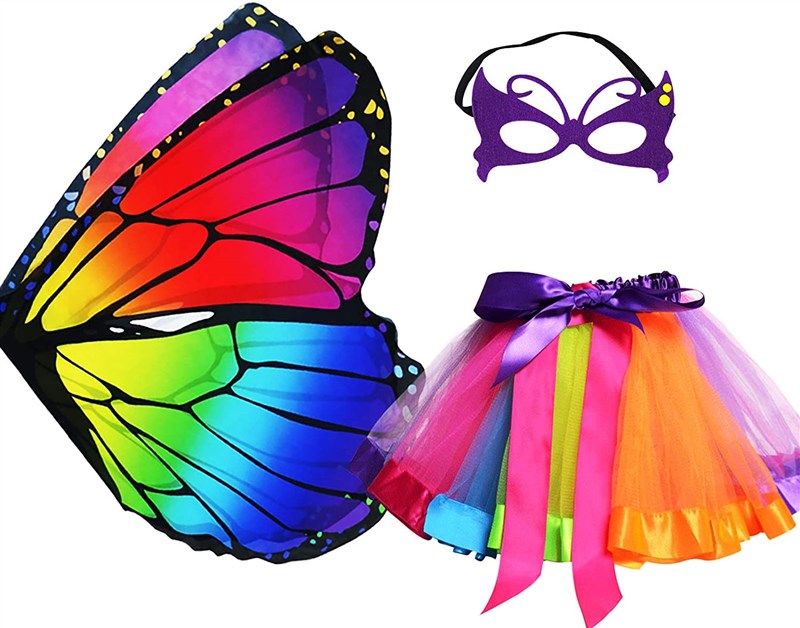 butterfly costume rainbow pretend multicolor 로고