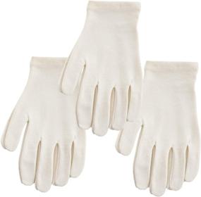 img 2 attached to 🧤 Three Pairs of Ecoland Women's Reusable Moisturizing Gloves - Made from Organic Cotton