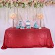 trlyc red sequin tablecloth rectangle logo
