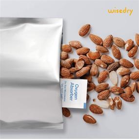 img 1 attached to 🔒 Wisedry 300CC Oxygen Absorbers: 100-Pack Food Grade Anti-Oxidation Packets for Long Term Food Storage - Keep Wheat, Oats, Flour, and Freeze Dried Foods Fresh