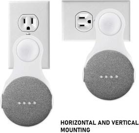 img 1 attached to 🔌 Wasstein крепление розетки для Google Nest Mini & Google Home Mini - гибкий вариант крепления умного динамика (1 штука, белый)