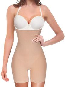 img 4 attached to Nebility Trainer Shapewear Control Hi Waist Women's Clothing