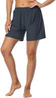 firpearl womens shorts boyleg swimwear logo