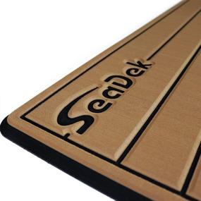 img 2 attached to 🛳️ Castaway Customs Seadek 13mm Foam Teak Anti-Fatigue Helm Station Pad - Non-Slip Boat Standing Mat with 3M Adhesive Backing