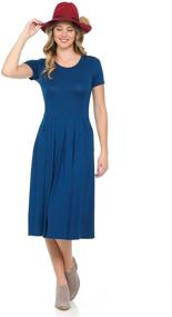 img 4 attached to Iconic Luxe Womens Pleated Pockets Women's Clothing