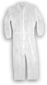 img 4 attached to Trimaco SuperTuff Polypropylene Coverall, Large: Superior Protection for All-Day Comfort