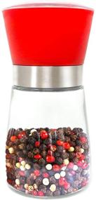 img 4 attached to 🧂 Honbay Premium Red Home High Grips Manual Salt or Pepper Grinder Mill Shakers - Top Quality Kitchen Utensil