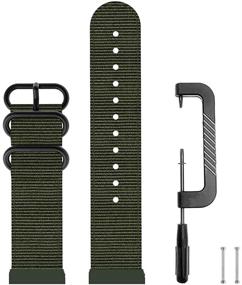 img 3 attached to C2D JOY Garmin Forerunner 920XT Replacement Band - Canvas 🏊 Nylon Strap for Triathlon Workouts - Smart Watch Accessory for Enhanced Performance