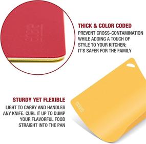 img 2 attached to 🔪 Large Flexible Chopping Board Mat Set – Non Slip Kitchen Mats – Dishwasher Safe, Foldable – Eparé Plastic Cutting Boards