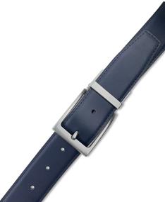 img 2 attached to 👔 Stylish and Functional: Discover Bleu Nero Reversible Genuine Leather Men's Belts and Accessories