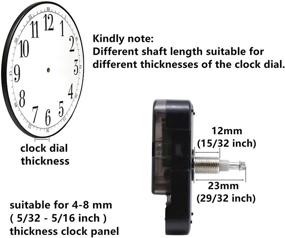 img 2 attached to High Torque Youngtown 12888 Clock Movement with Hands - I Shaft, 3/10 Inch Maximum Dial Thickness, 9/10 Inch Total Shaft Length for Enhanced SEO