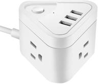 portable extension desktop multi plug protectors logo