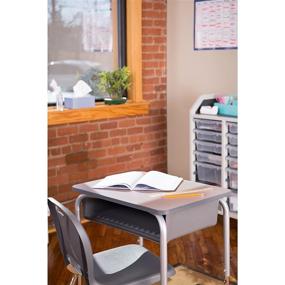 img 2 attached to Learniture Open Front School Desk W/Color Book Box (Pack Of 2) Furniture