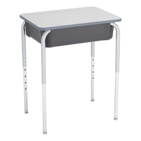 img 3 attached to Learniture Open Front School Desk W/Color Book Box (Pack Of 2) Furniture