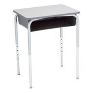 learniture open front school desk w/color book box (pack of 2) furniture logo